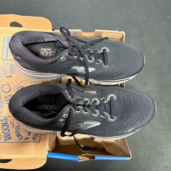 Brooks Ghost 15 Black Rose Gold Running Shoes Sneakers 9 Wide - Picture 2 of 6